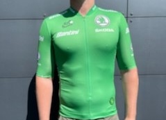 Santini original Tour de France Grønne Pointtrøjen 2022 - Løbstrøje - Str. L