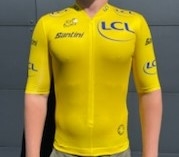 Santini original Tour de France Gul trøje 2022 - Løbstrøje